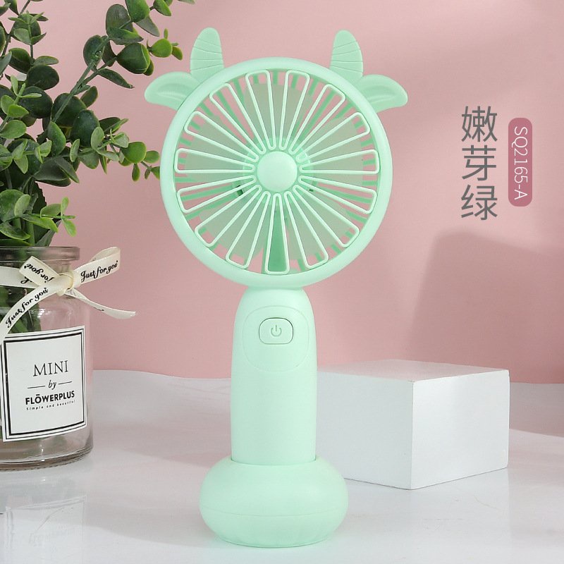 Quạt cầm tay mini IMEBOBO 3 Cấp Độ Gió Có Đèn Led - Quạt Mini Cầm Tay Tích Điện Để Bàn Nhỏ Gọn Nhiều Màu Sắc