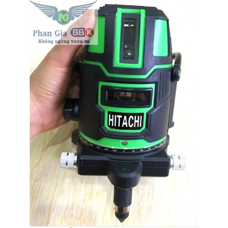 Máy Cân Mực Bắn Cốt HITACHI Laser 5 Tia xanh (Tặng kèm chân 1,2m)