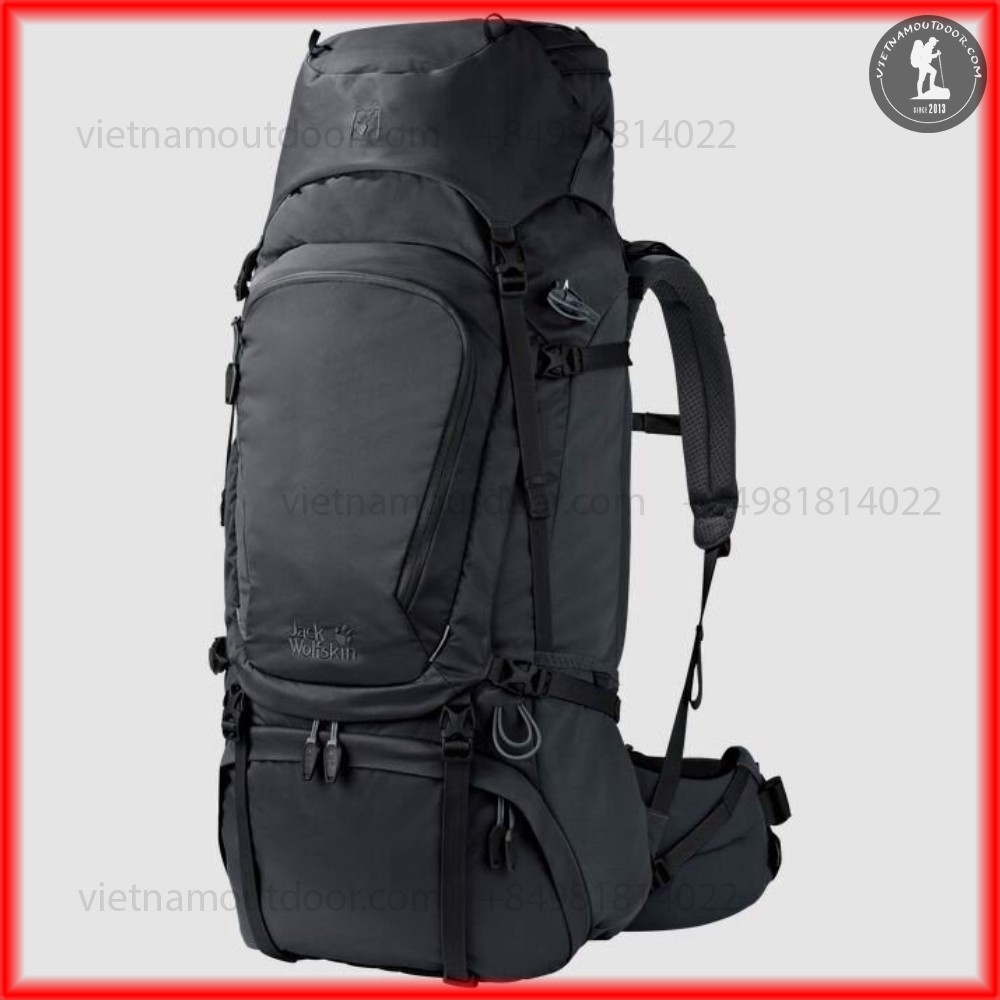 Balo phượt Jack Wolfskin Denali 65 Men hàng xịn cao cấp [BẢO HÀNH TRỌN ĐỜI] - balo dùng đi du lịch, trekking, hikking