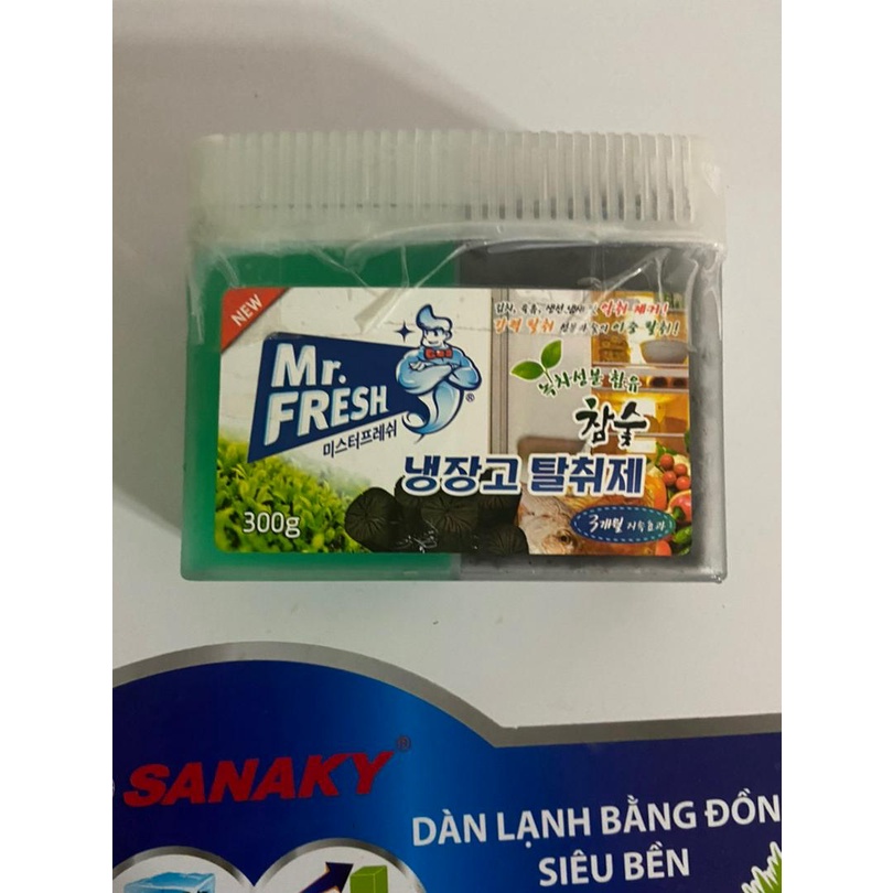 [HỘP TO 300g] Gel khử khuẩn khử mùi tủ lạnh than hoạt tính Mr Fresh - Korea 300g (Nhập khẩu và phân phối bởi Hando)