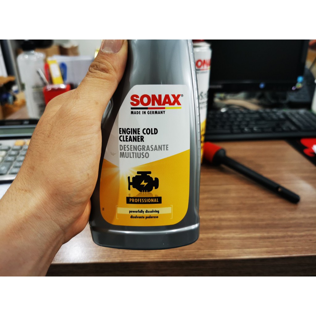 Combo Dưỡng Vệ Sinh Bảo Vệ Khoang Máy Cao Cấp Sonax Tặng Cọ
