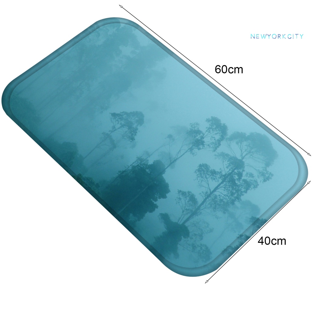 Thảm lót sàn Chống Trượt Chống Ẩm Họa Tiết Phong Cảnh