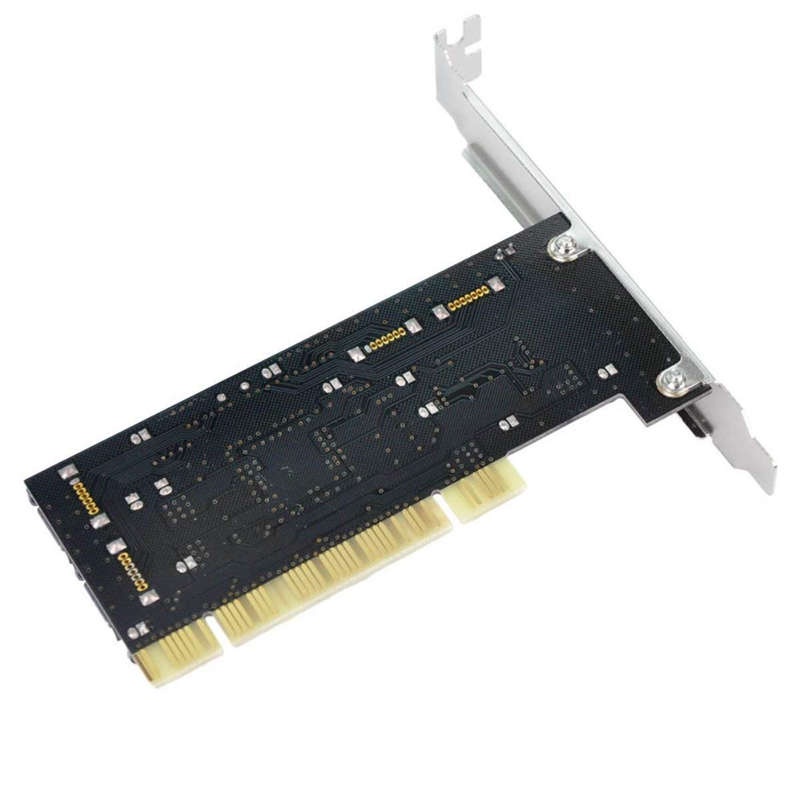 Thẻ Mở Rộng Pci 4 Cổng Sata Add Với Chip Sil 3114 Cho Máy Tính / Laptop 2.3