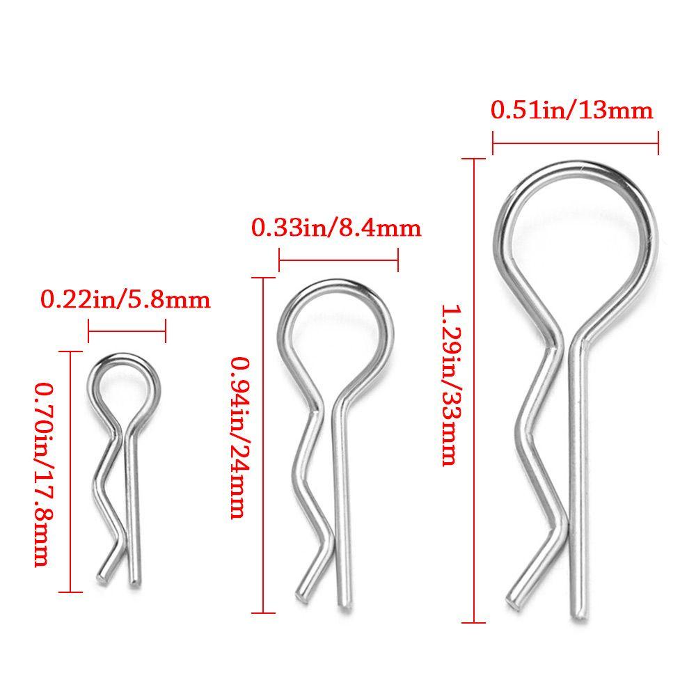 CHOOKEY Bộ 50 Chốt Khóa Chữ R Cho Xe Điều Khiển Từ Xa 1 / 8 1 / 10 1 / 16