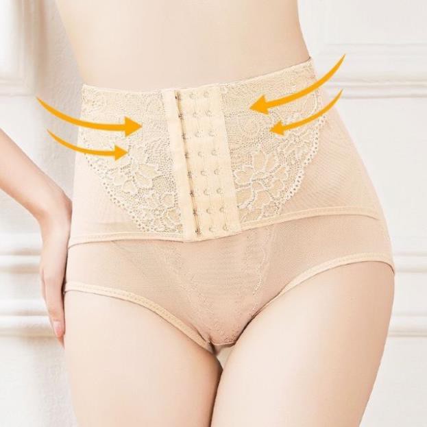 Đai Nịt Bụng Giảm Mỡ - Quần Gen Nịt Bụng Cạp Cao Móc Cài Định Hình Vòng Eo N668