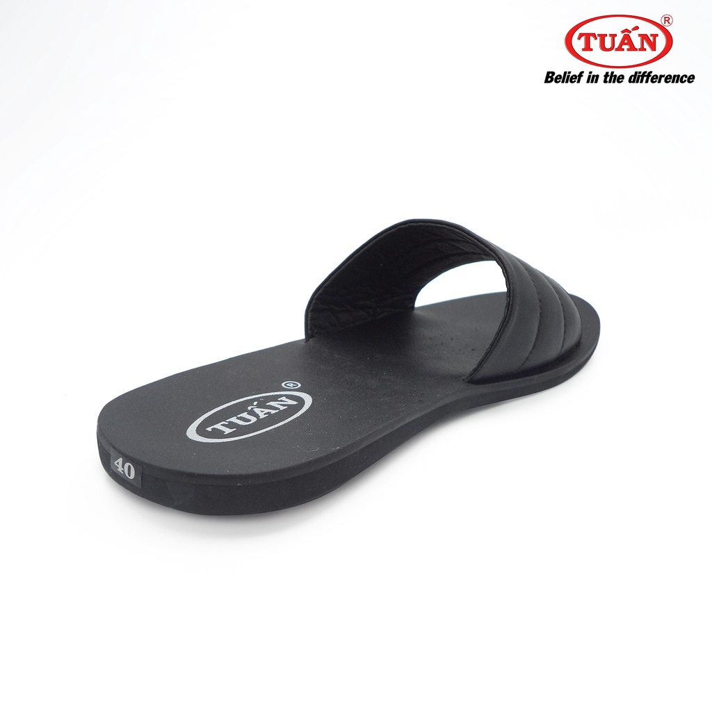 Dép da nam dép quai ngang da tự nhiên thương hiệu Tuấn DXHU-94G