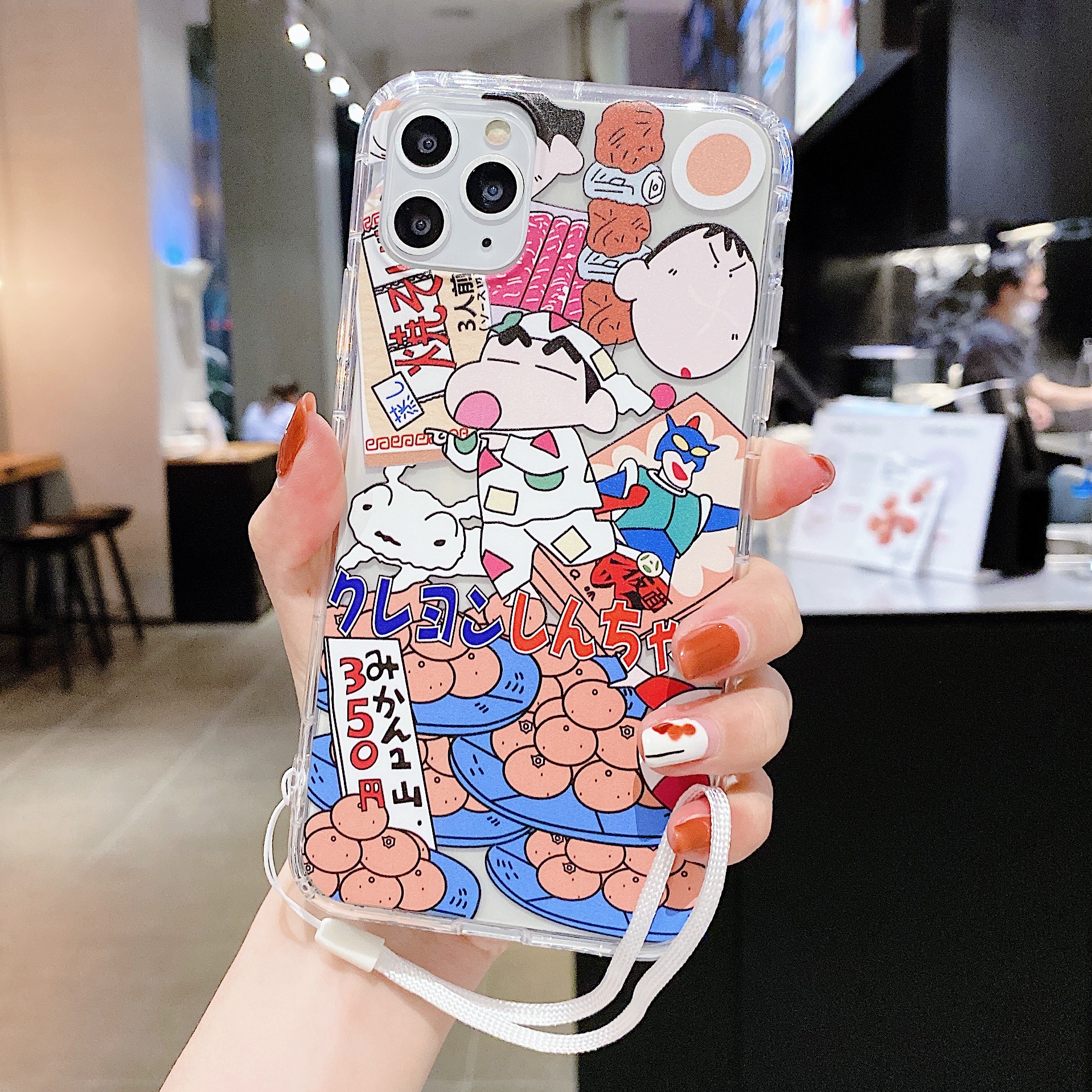 Shin Cậu bé bút chì case iphone 12 12pro 11 11pro XR XS Max i7/8 6s plus SE 2020 Ốp trong