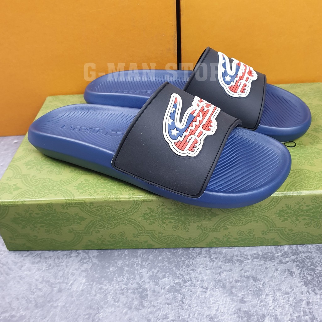 Dép Nam ❤️FREESHIP❤️ Dép nam quai ngang LACOSTE cao cấp đẹp mang êm chân Full Size Hót Trend