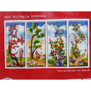 Tranh chữ thập tứ quý