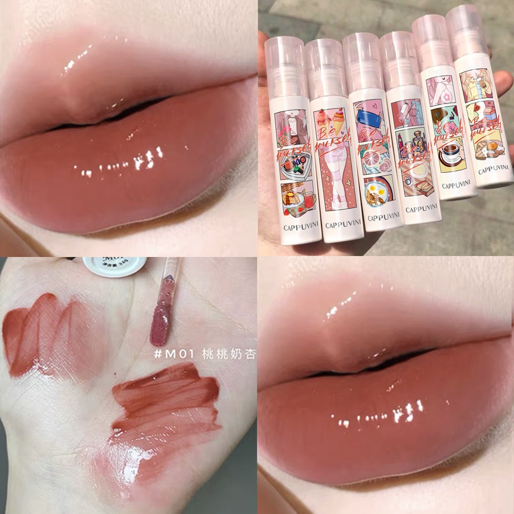 Son Bóng Cappuvini Dưỡng Ẩm Nuôi Dưỡng Môi Căng Mọng