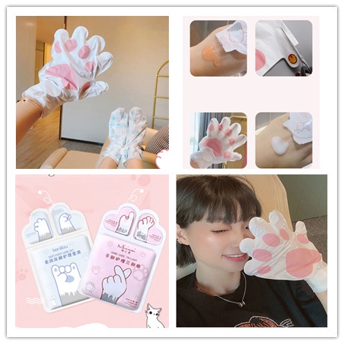 [Hàng mới về] Mặt nạ tay/ chân Qipin dưỡng ẩm và tẩy tế bào chết cho da mềm mại và chất lượng cao