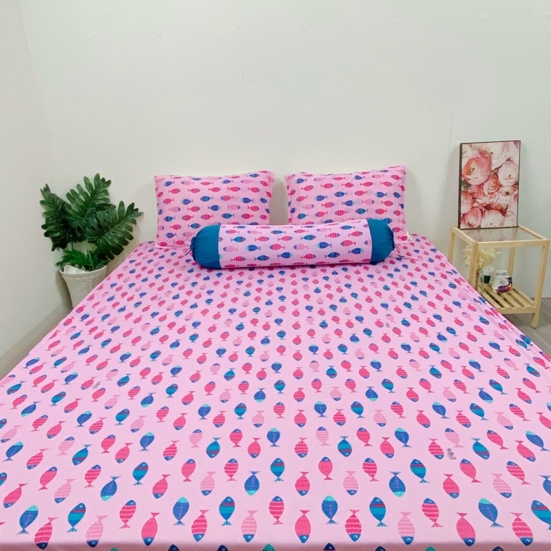 Bộ 4 drap/ga áo gối THUN LẠNH HÀN QUỐC