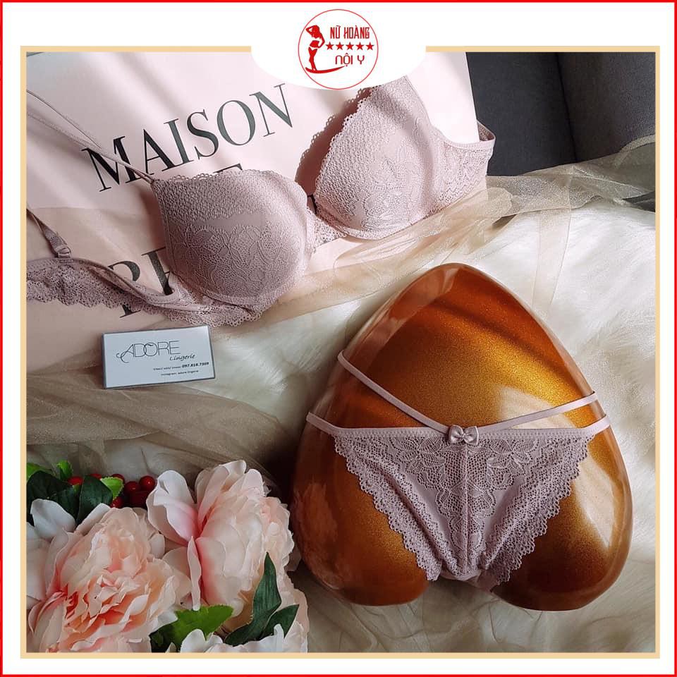 Bộ đồ lót siêu nâng đẩy ,set nội y Vic ren cao cấp quần dây có gọng đệm nâng ngực C199 | BigBuy360 - bigbuy360.vn