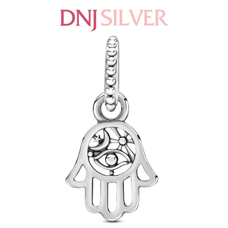 Charm bạc 925 cao cấp, hàng chuẩn bạc - Charm Protective Hamsa Hand thích hợp để mix vòng tay charm - DN162