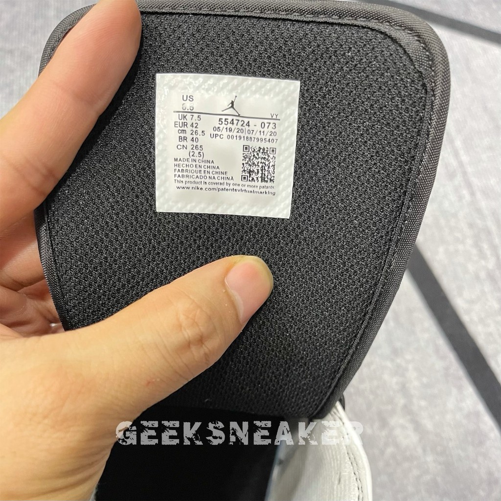 [GeekSneaker[ Giày Jordan 1 Mid WHITE SHADOW | BigBuy360 - bigbuy360.vn