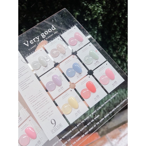 Set thạch 9 màu very good nail ,Sơn thạch FREESHIP ( hàng chính hãng ) chuẩn công ty tặng bảng màu meca cao cấp