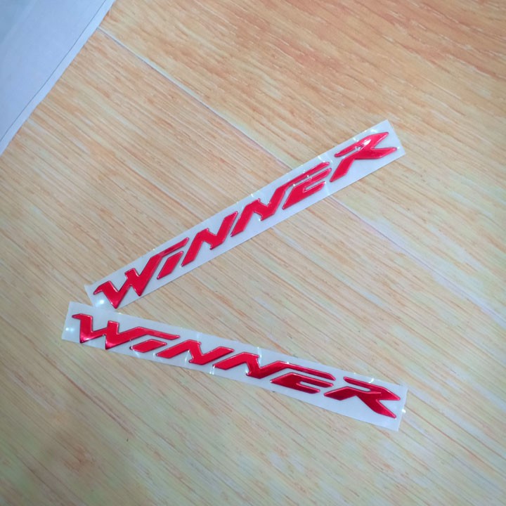 Tem nổi đẹp xe Honda WINNER màu đỏ - G259