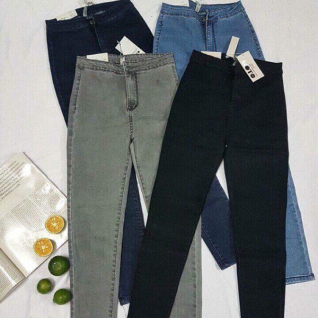 Quần Jeans Nữ Cạp Cao Siêu Co Giãn Ms : 007 | BigBuy360 - bigbuy360.vn