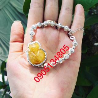 Lắc hồ ly tóc vàng mix bạc ta