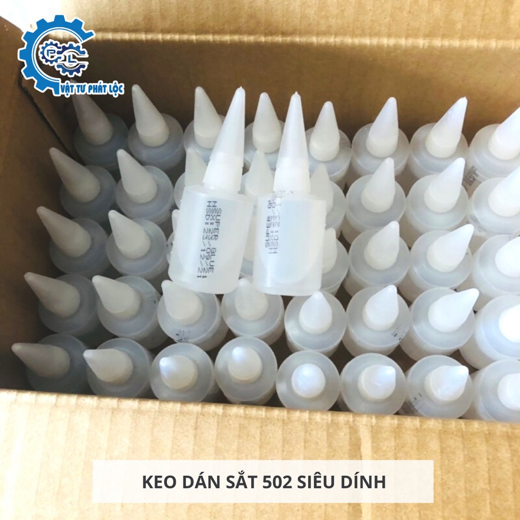 Keo 502 - keo dán sắt lọ tròn siêu dính 50ml, 100ml, 200ml