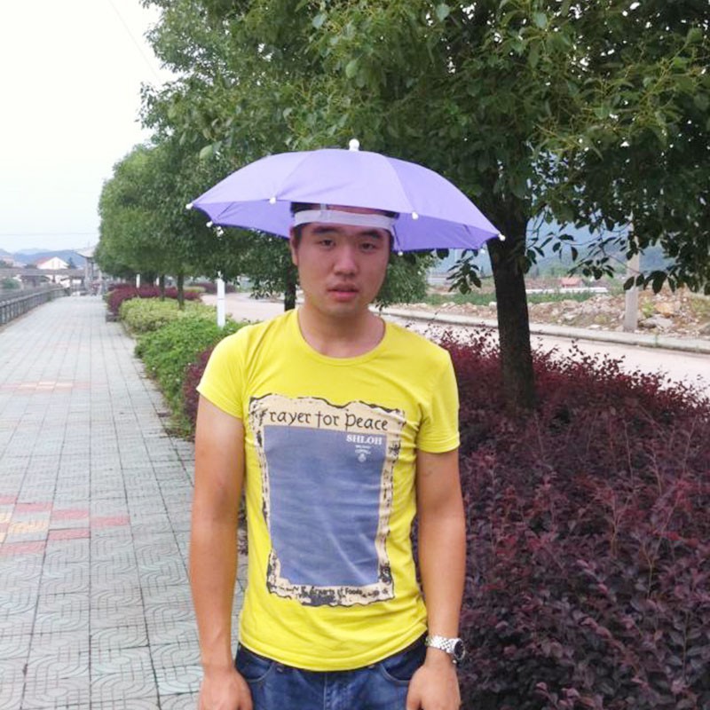 Dù Đội Đầu Chống Mưa Nắng Và Tia UV Có Thể Gấp Gọn Tiện Dụng