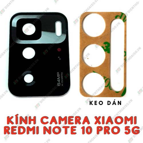 Kính camera xiaomi redmi note 10 pro 5g kèm keo dán