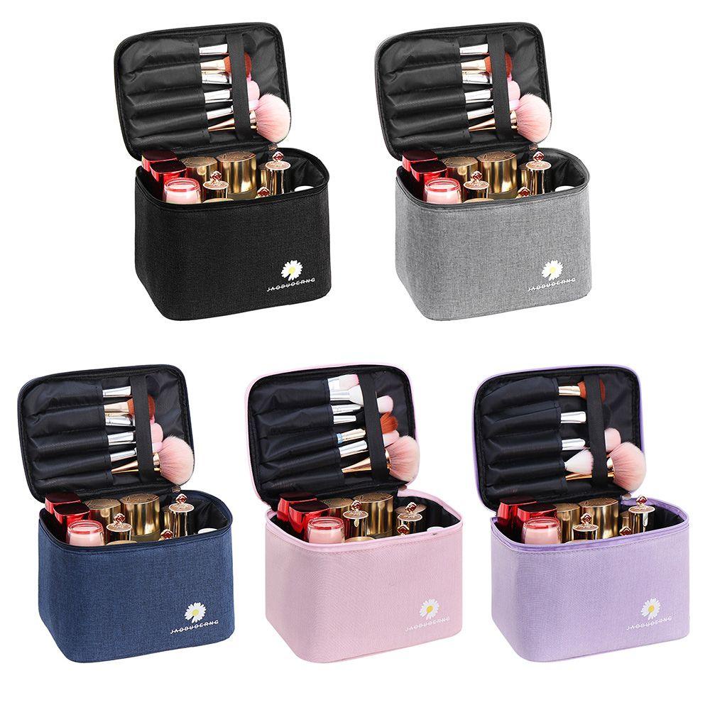 .Túi Đựng Mỹ Phẩm Du Lịch Họa Tiết Hoa Cúc Mới