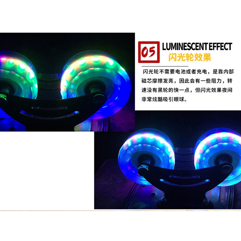 Ván Trượt Bốn Bánh Hấp Thụ Sốc Chất Lượng Cao Dành Cho Trẻ Em Và Người Lớn