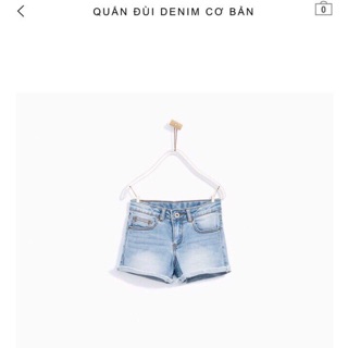 Quần short jean BG Zara