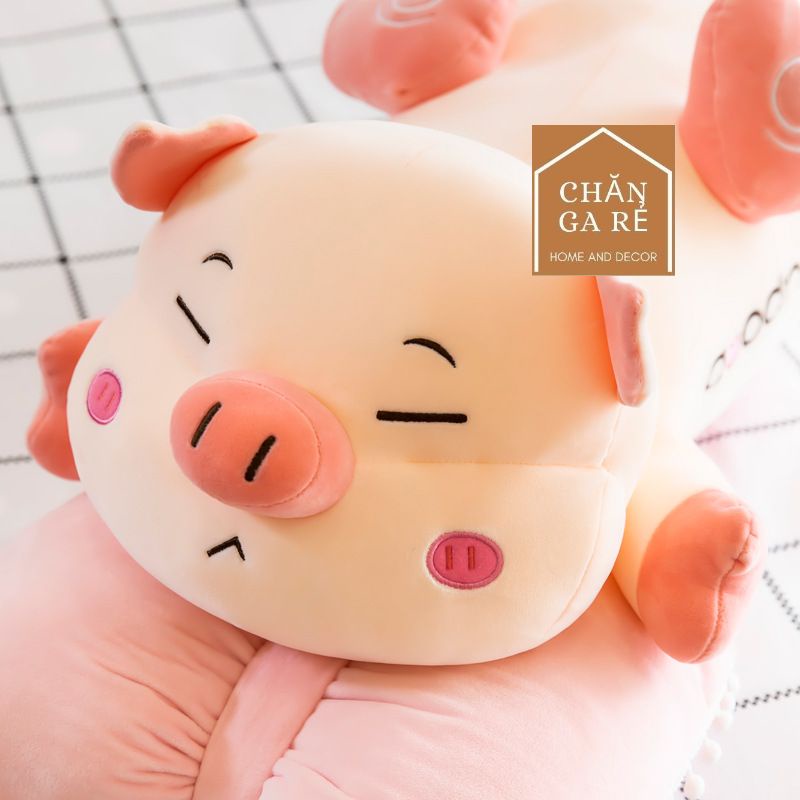 Gấu bông - thú nhôi bông Heo Cánh Tiên - gối ôm hình dễ thương siêu mềm - siêu cute