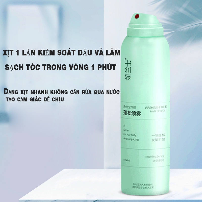 Dầu Gội Khô Tóc Dạng Xịt Spes 150ml làm sạch tóc không bết dính hàng nội địa Trung chuẩn xịn