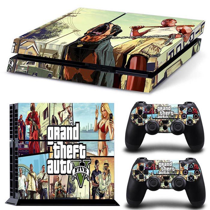 Miếng Dán Trang Trí Cho Máy Chơi Game Ps4 Gta 5 Grand Theft