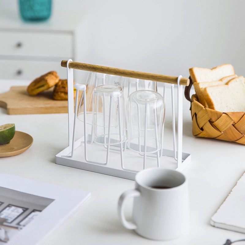SWEEJAR Giá Sắt Úp Ly  Để Ráo Nước Kiểu Châu Âu