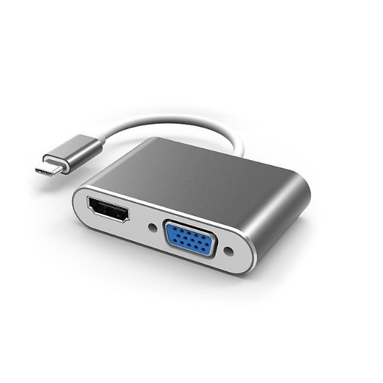 Bộ Dây cáp Chuyển đổi USB Type C sang HDMI và VGA