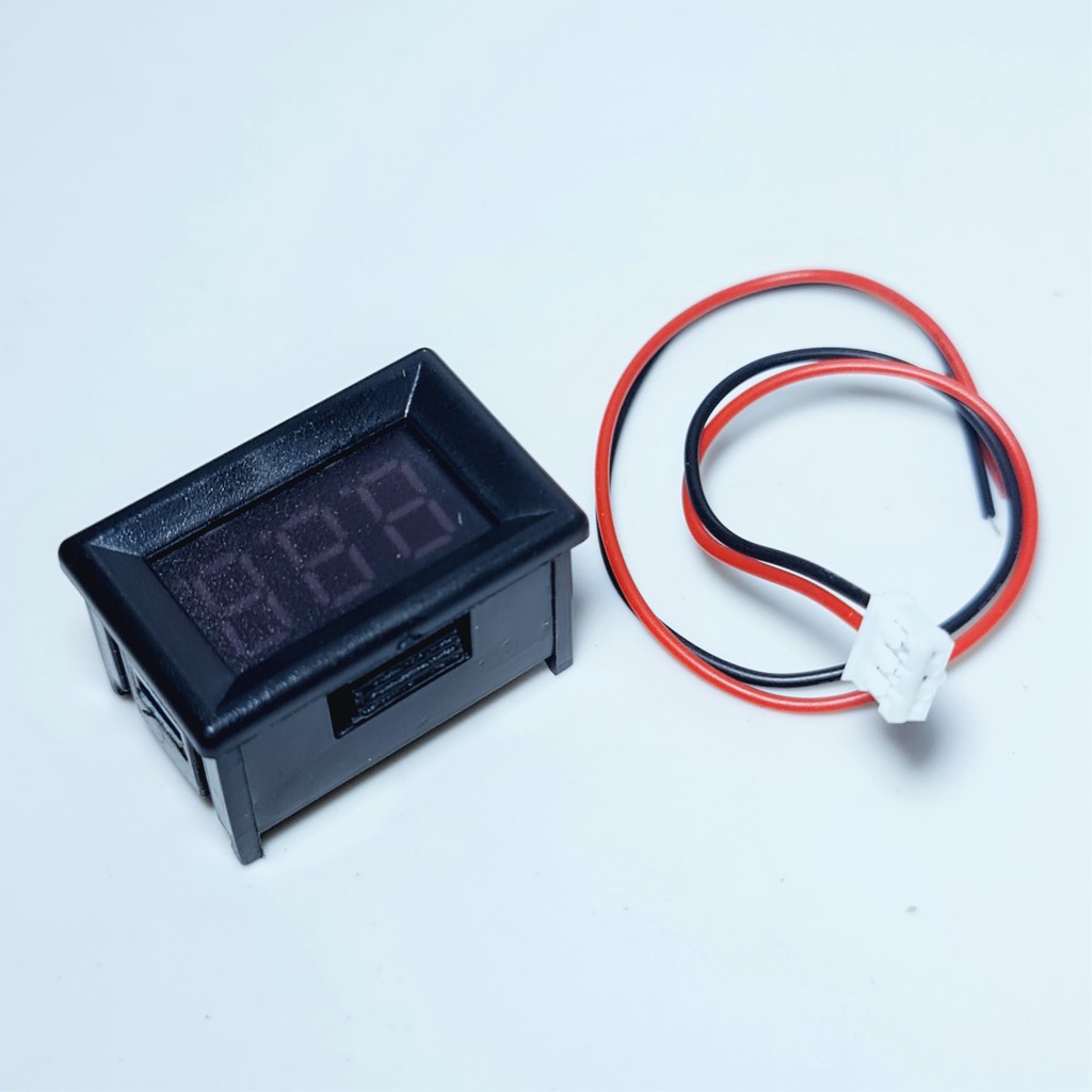 Đồng hồ đo vôn . Đồng hồ đo điện áp 3.7V - 48V đo điện bình acquy, Led báo vôn pin lithium