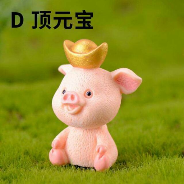 Set 6 heo tài lộc nhựa nhẹ (siêu to)-Q4500