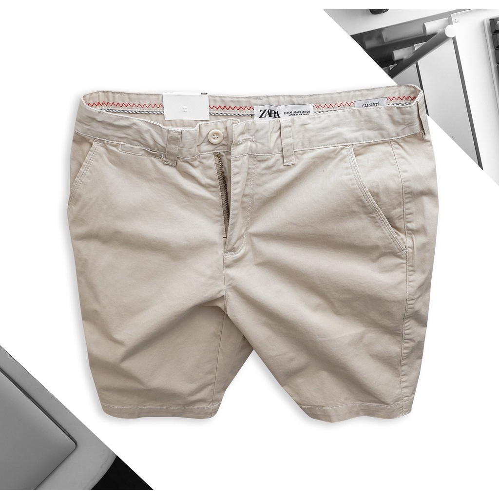 Quần short kaki nam ZR,chất liệu vải kaki co dãn,thoáng mát,form Slimfit,hàng VNXK