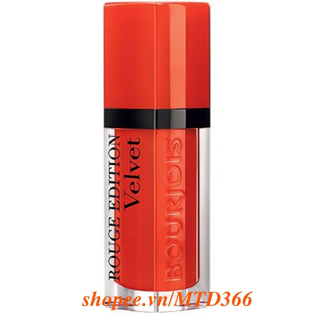 Son Kem Màu 20 Cam Đỏ Bourjois Rouge Edition Velvet Chính Hãng.