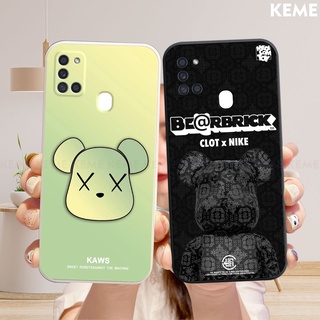 [Viền vuông][Bảo vệ camera] Ốp lưng Samsung A21s in hình Kaws và Bearbrick