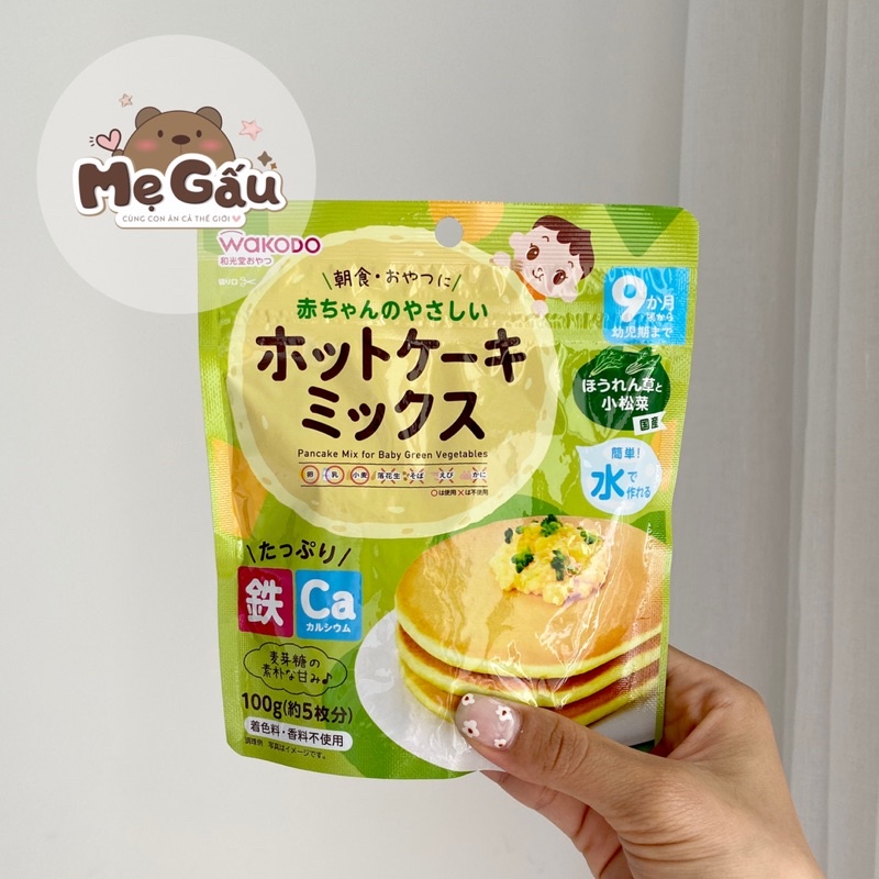 Bột làm bánh hotcake wakodo cho bé từ 9m