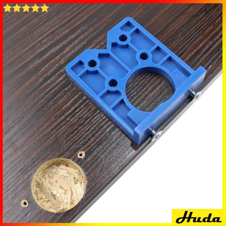 Tấm cữ khoan bản lề giảm chấn  -  đồ làm mộc