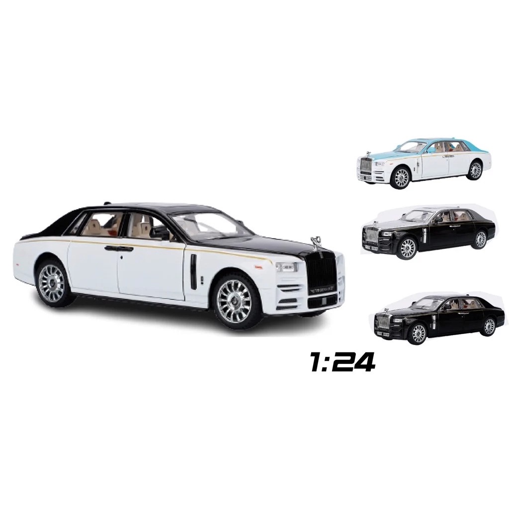 Mô hình xe Roll Royce Phantom VIII Mansory đánh lái được full open 1:24 Miniauto DC24101 7878