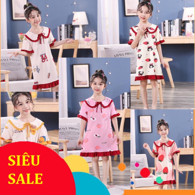siêu sale 50% Đầm ngủ bé gái xinh xắn