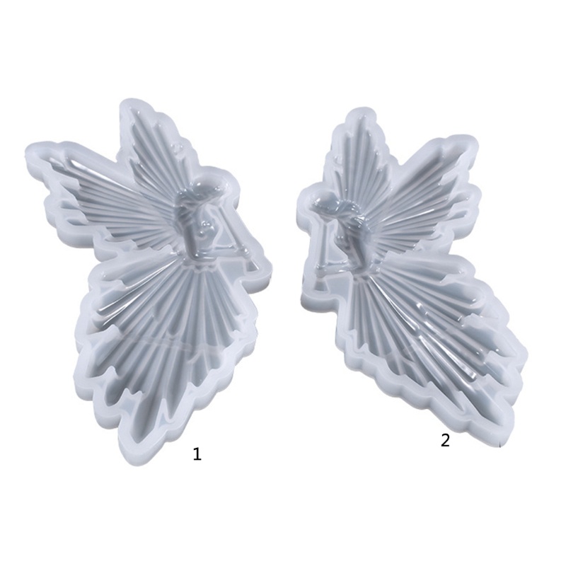 Khuôn Silicone Hình Thiên Thần Và Cô Gái Làm Sáo