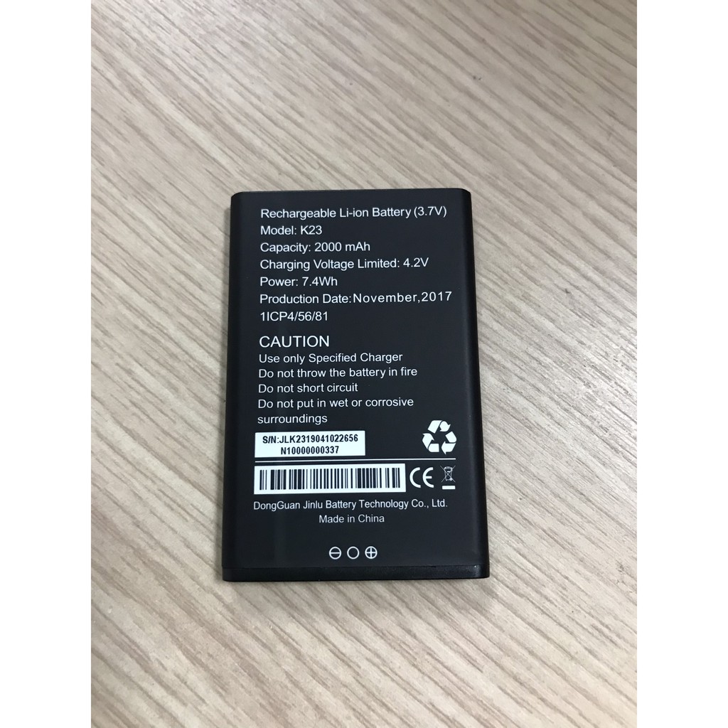 Pin điện thoại Orange Sanza - Model pin: K23, dung lượng pin 2000mAh