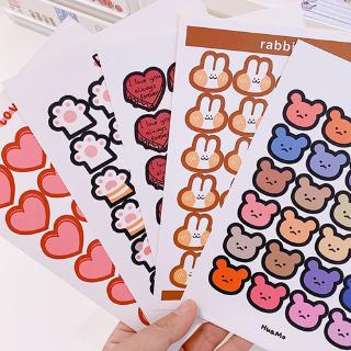 Set 120 Miếng Dán Trang Trí Dễ Thương