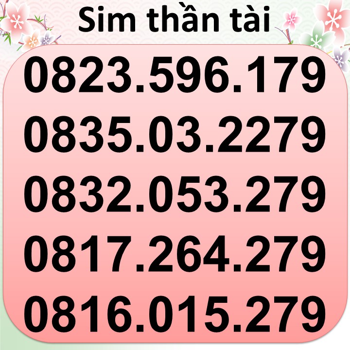 Sim thần tài giá từ 400k