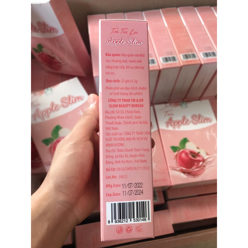Trà túi lọc tea apple Slim