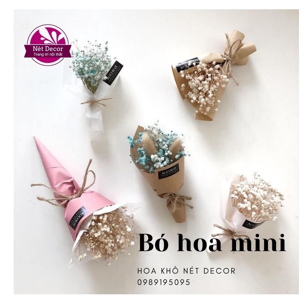 🍁🍁 Bó hoa khô Mini làm quà tặng🍁 Bó hoa khô size nhỏ quà lưu niệm