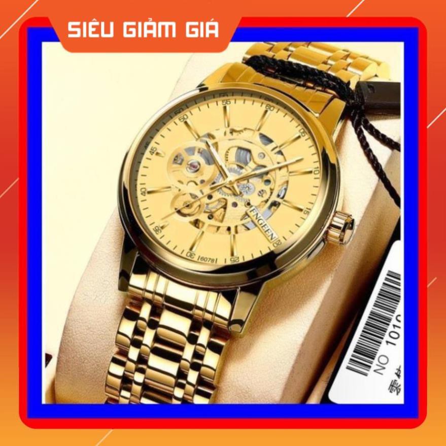 [FreeShip] ĐỒNG HỒ CƠ NAM AUTOMATIC FNGEEN 6078 DÂY KIM LOẠI CAO CẤP CHÍNH HÃNG